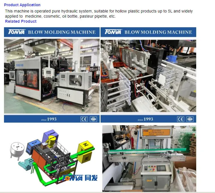 Tonva Extrusion Blowing Machine with Iml for Jar Bottle Production Fully Automatic