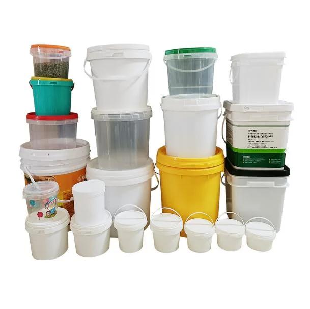 Food Grade 500ml 1L Clear Transparent Plastic PP Bucket Food Packaging Bucket with Custom Logo