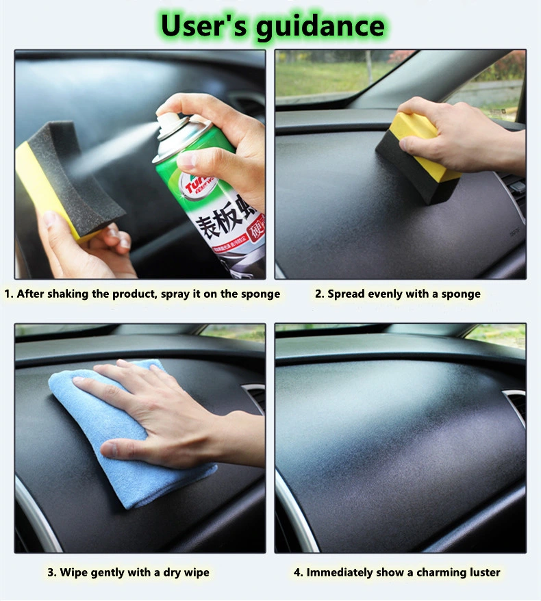 Private Label Car Accessories Care Aerosol Silicone Spray on Leather