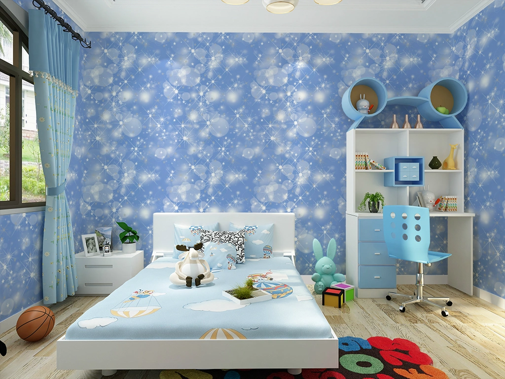 Factory Wholesale Modern Self Adhesive Wall Paper PVC Waterproof Wallpaper Home Decoration