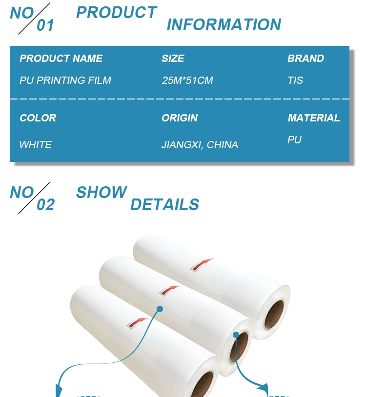 Tiansheng Competitive Price Eco Solvent Praintable PU Vinyl Heat Transfer Film Htv for T-Shirt Custom Logo