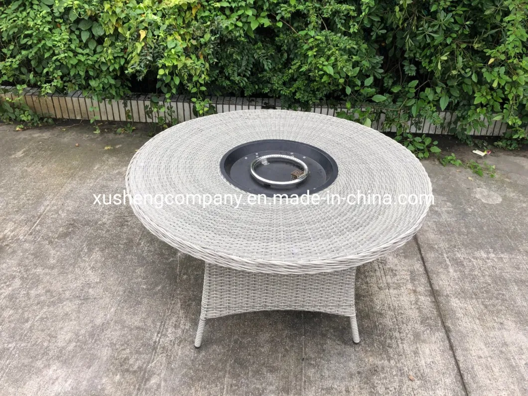 Outdoor Rattan Furniture Aluminum Barbecue Table