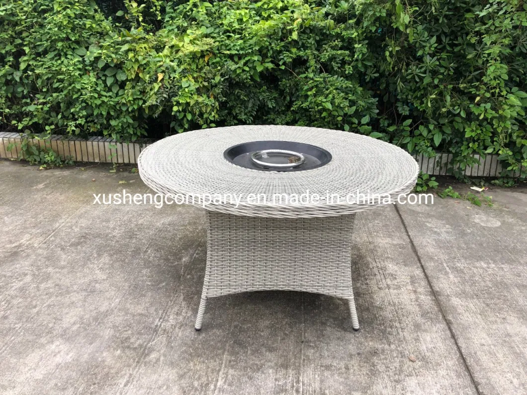 Outdoor Rattan Furniture Aluminum Barbecue Table