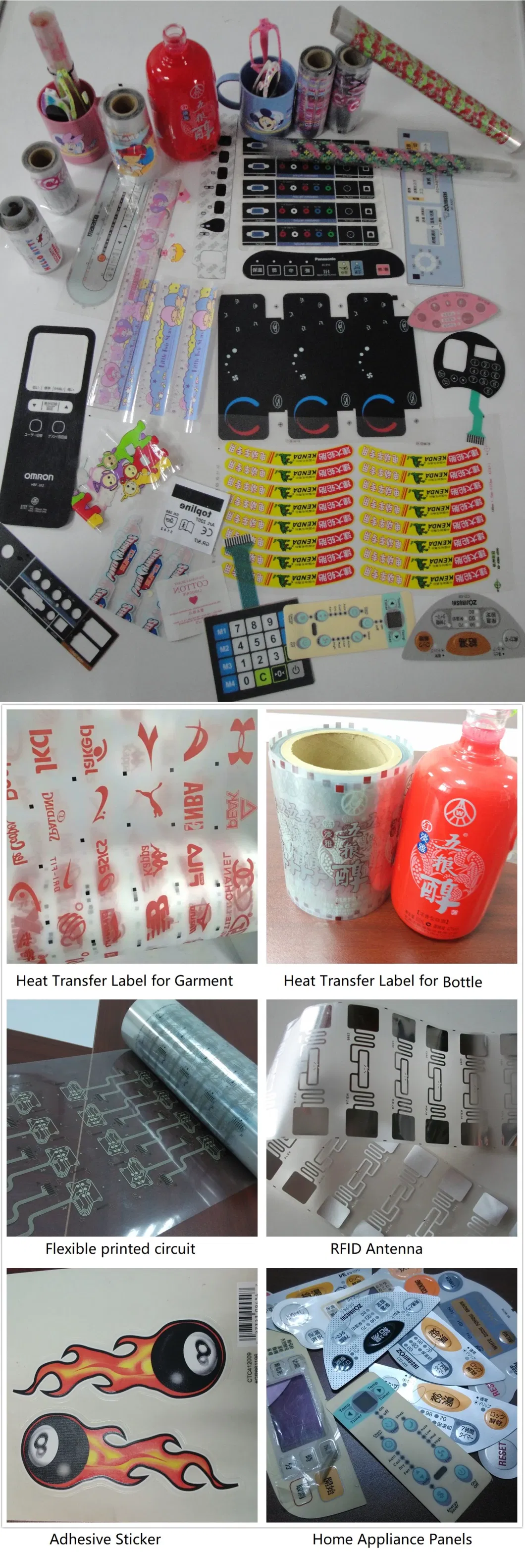 Waterproof Label Sticker Printer, Transparent Custom Label Sticker