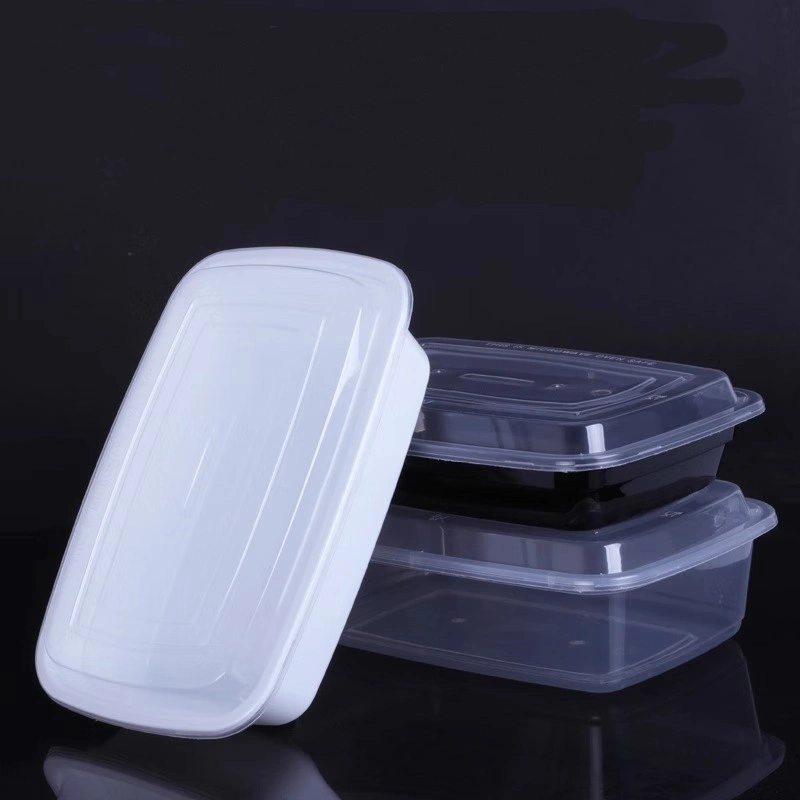 650ml Rectangle Microwave Food Containers Food Packing Storage Boxes