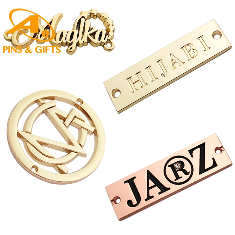 China Wholesale Private 3D Blank Aluminum Custom Logo Sticker Clothing Hang Tag ID Luggage Dog Pet Name Beer Bottle Handbag Furniture Shoe Garment Metal Label