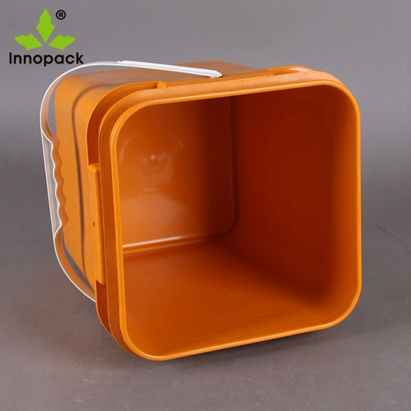 Square 5L 10L Plastic Bucket and Lid Container for Paint, Glue and Other Liquid Containers