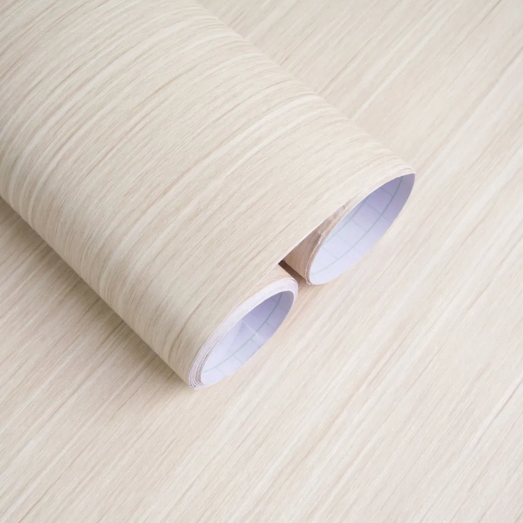 Thickened Wood Grain Wallpaper Self-Adhesive Large Roll Imitation Wood Paper Wardrobe Door Waterproof Furniture Renovation Sticker