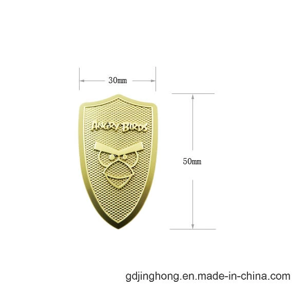 Shiny Gold Color Custom New Design Dog Name Metal Label for Garments and Bag