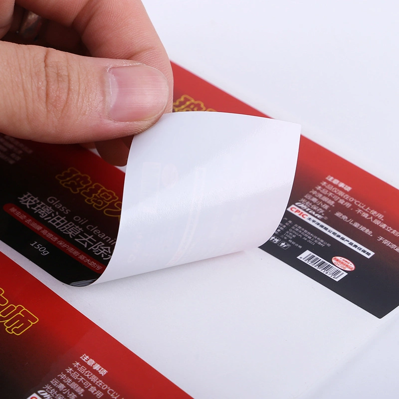 Custom High End Printing Cosmetic Bottle Adhesive Polypropylene Oil Proof Waterproof Labels Product Sticker Roll