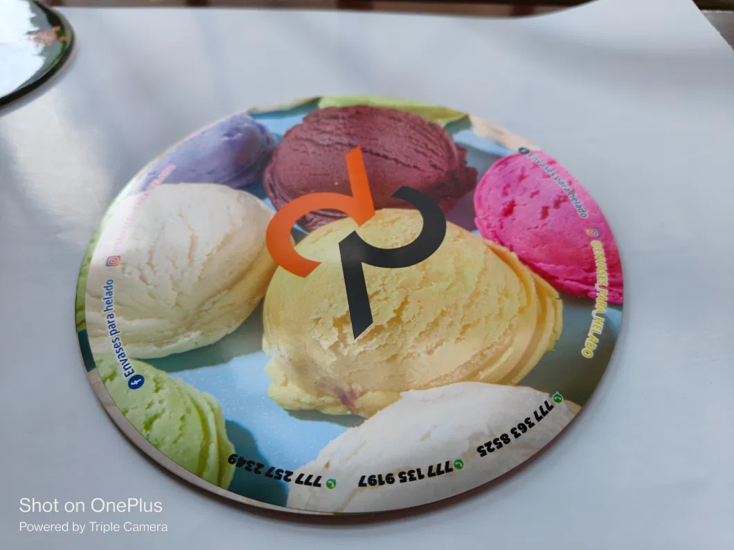High Resolution Ice Cream Design Iml Label for Injection Mold Plastic Container