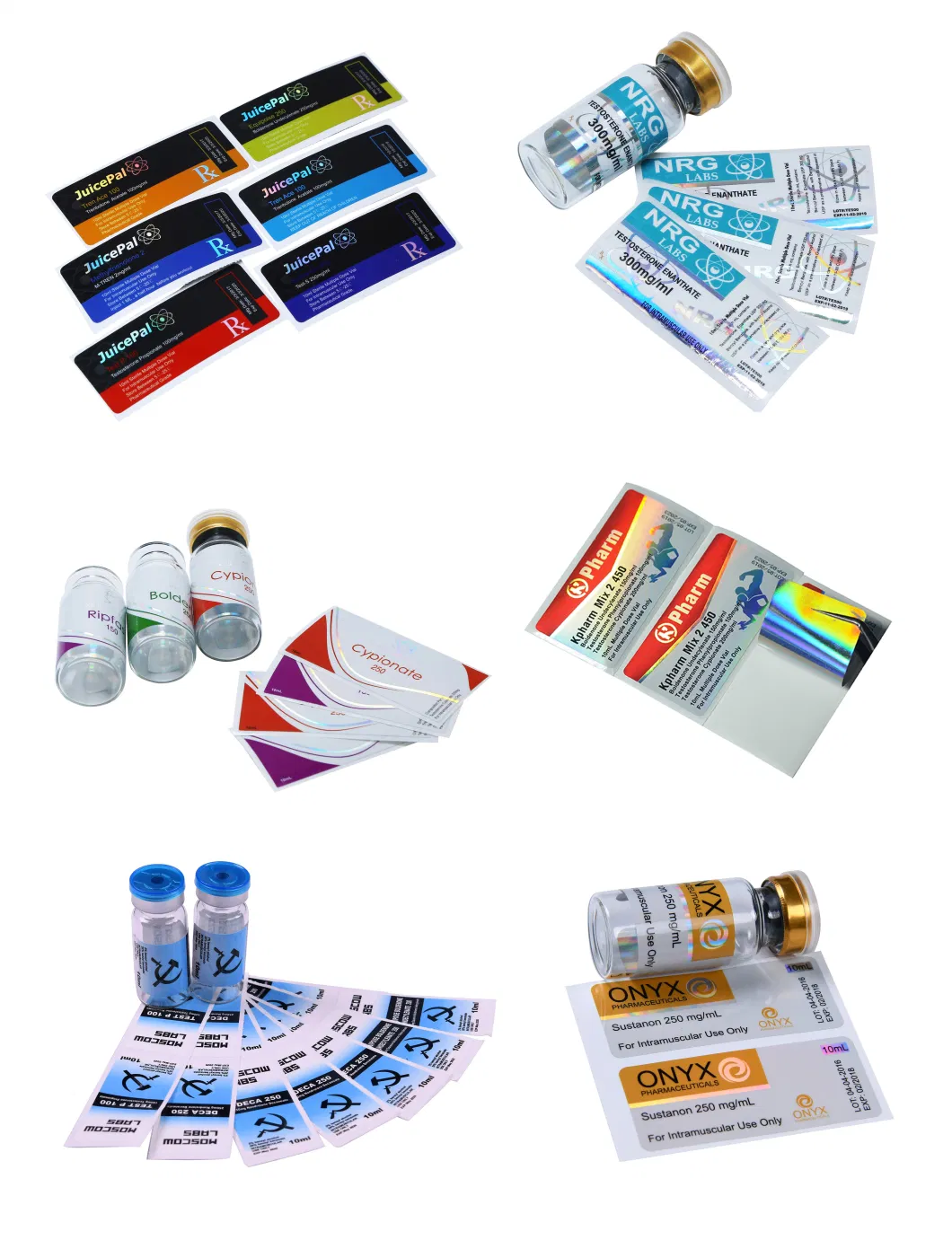 Packaging Injection 10ml Vial Sticker Labels for Personal Use