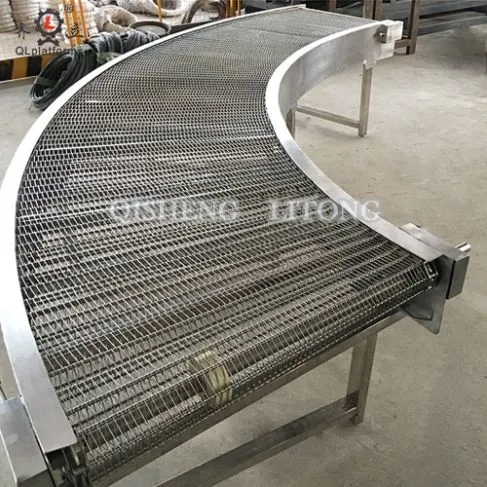 Industrial Automatic Noodle Line Steaming Mesh Belt Stainless Steel Conveyor