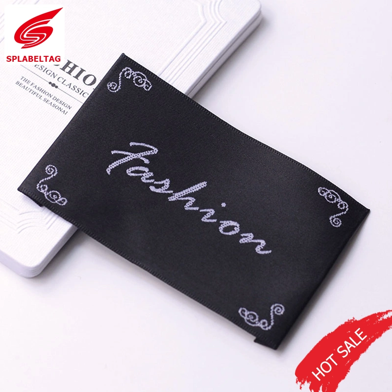 Customized Logo Polyester Woven Neck Label for Bag