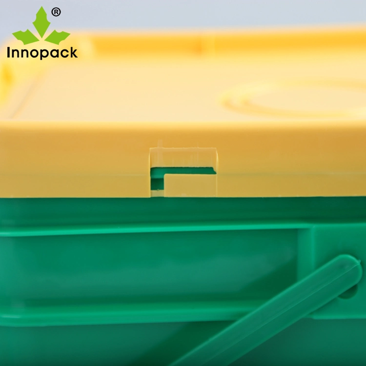 20L Rectangular Plastic Bucket Food Grade FDA with Lid and Handle