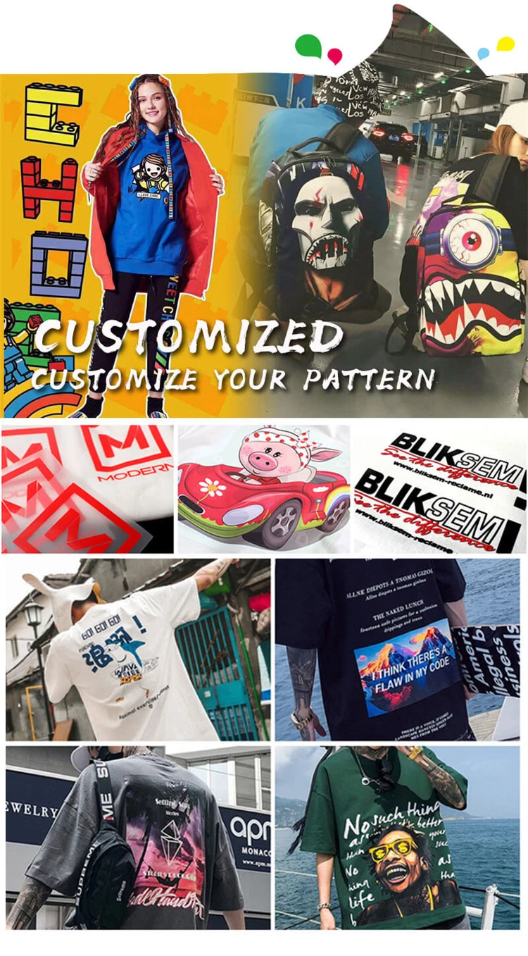 DIY Designed PU Printable Iron on Heat Transfer Vinyl Garment Digital Print Film Textile Vinil Imprimible for Clothing