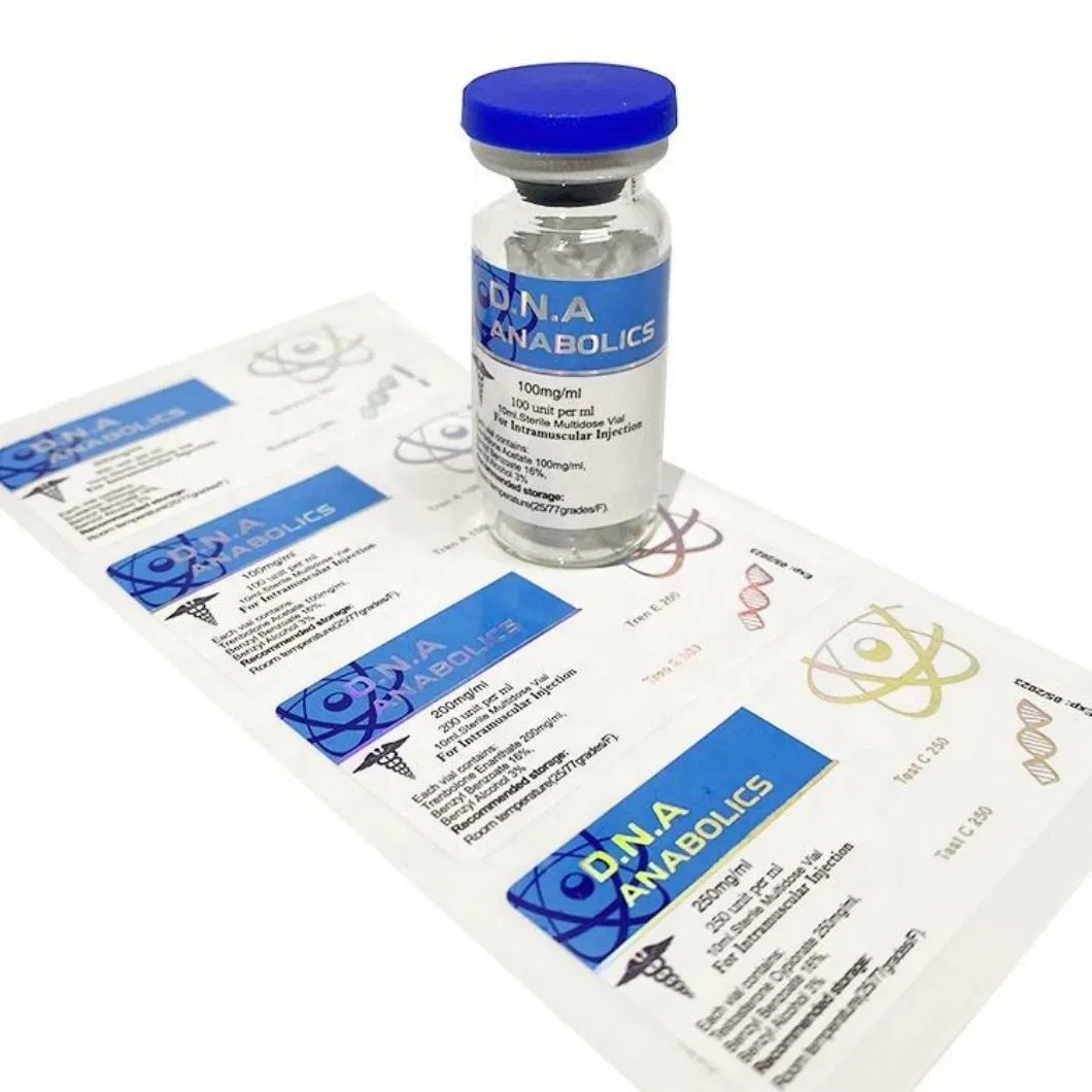 Pet Material Chemical Supplement Medicine Pill Roll Bottle Label Sticker Vitamin Labels
