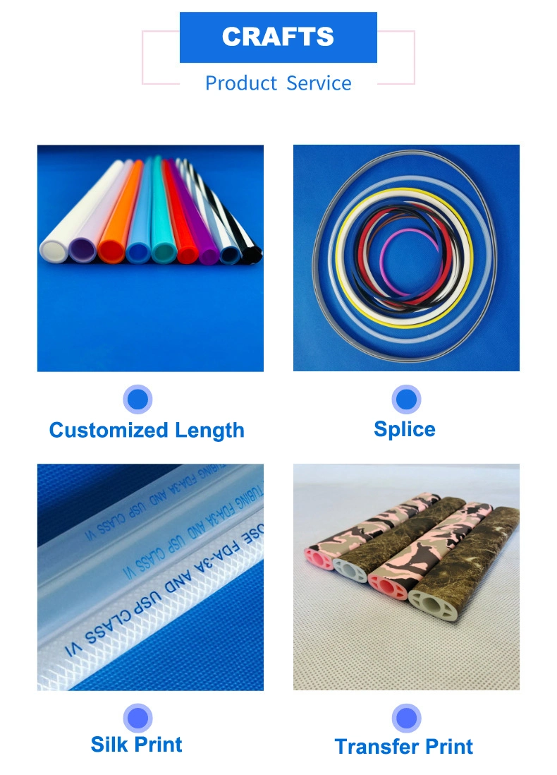 Custom Multicolor High Temperature Silicone Rubber Drinking Tubes Straws