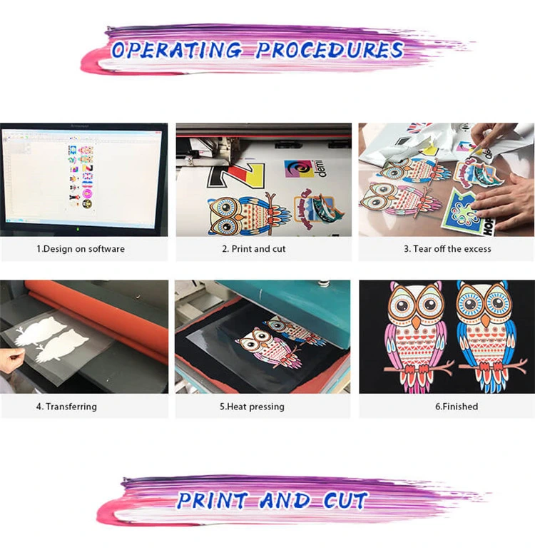 DIY Designed PU Printable Iron on Heat Transfer Vinyl Garment Digital Print Film Textile Vinil Imprimible for Clothing