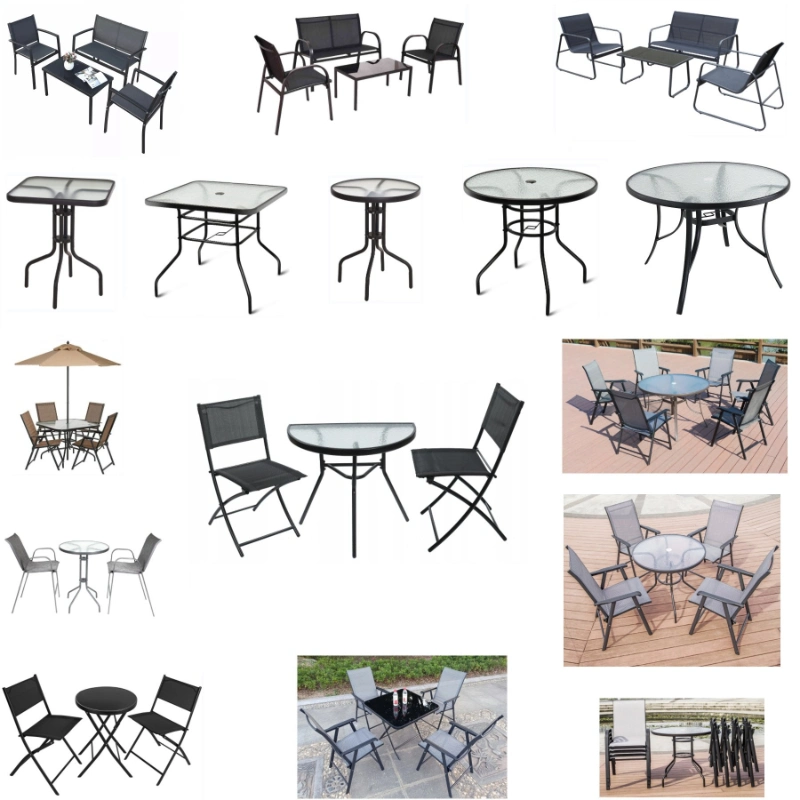 5PCS Outdoor Picnic Round Table and Chairs in Teslin