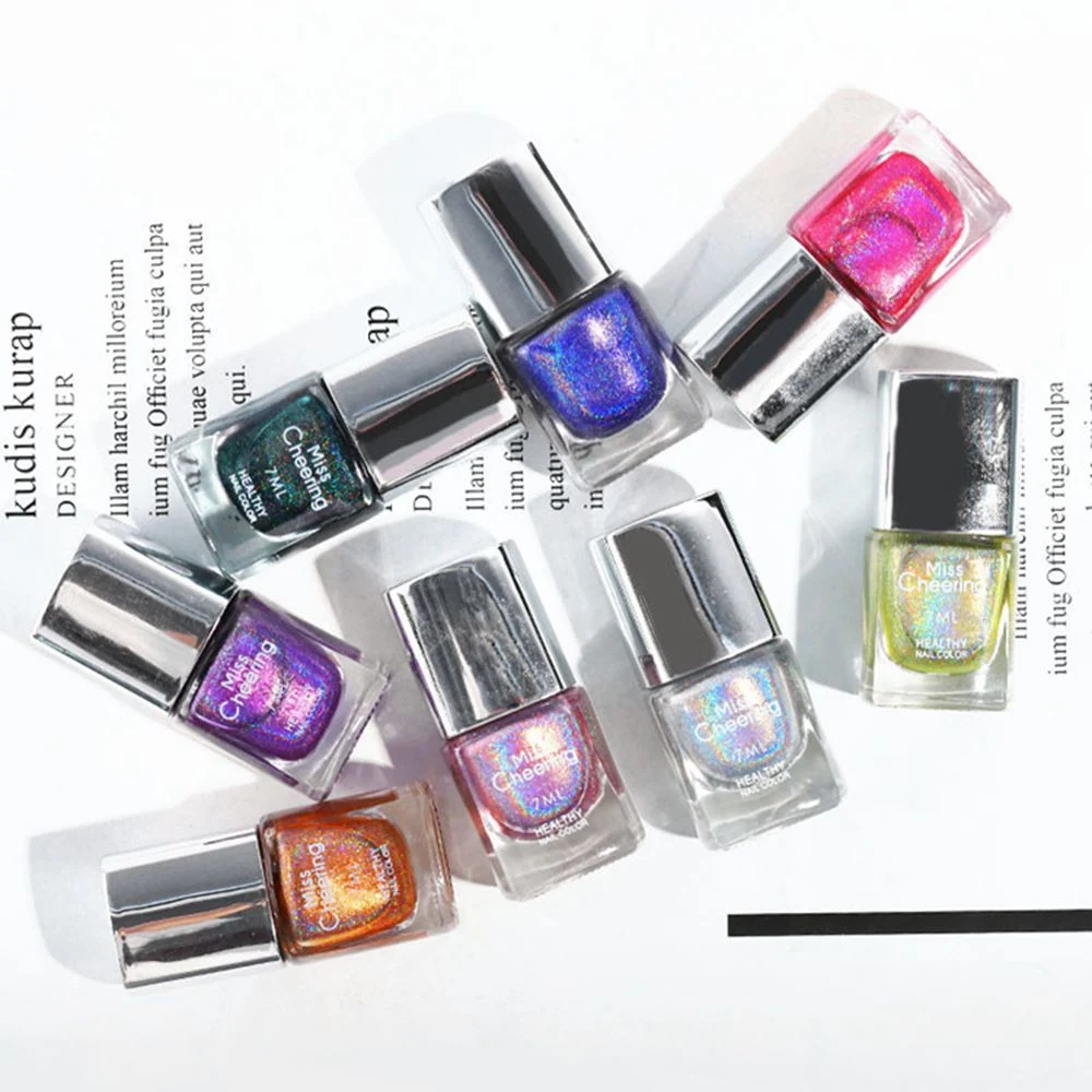 Wholesale 7 Ml 8 Colors Long Lasting Nail Gel Varnish Laser Nail Polish Products