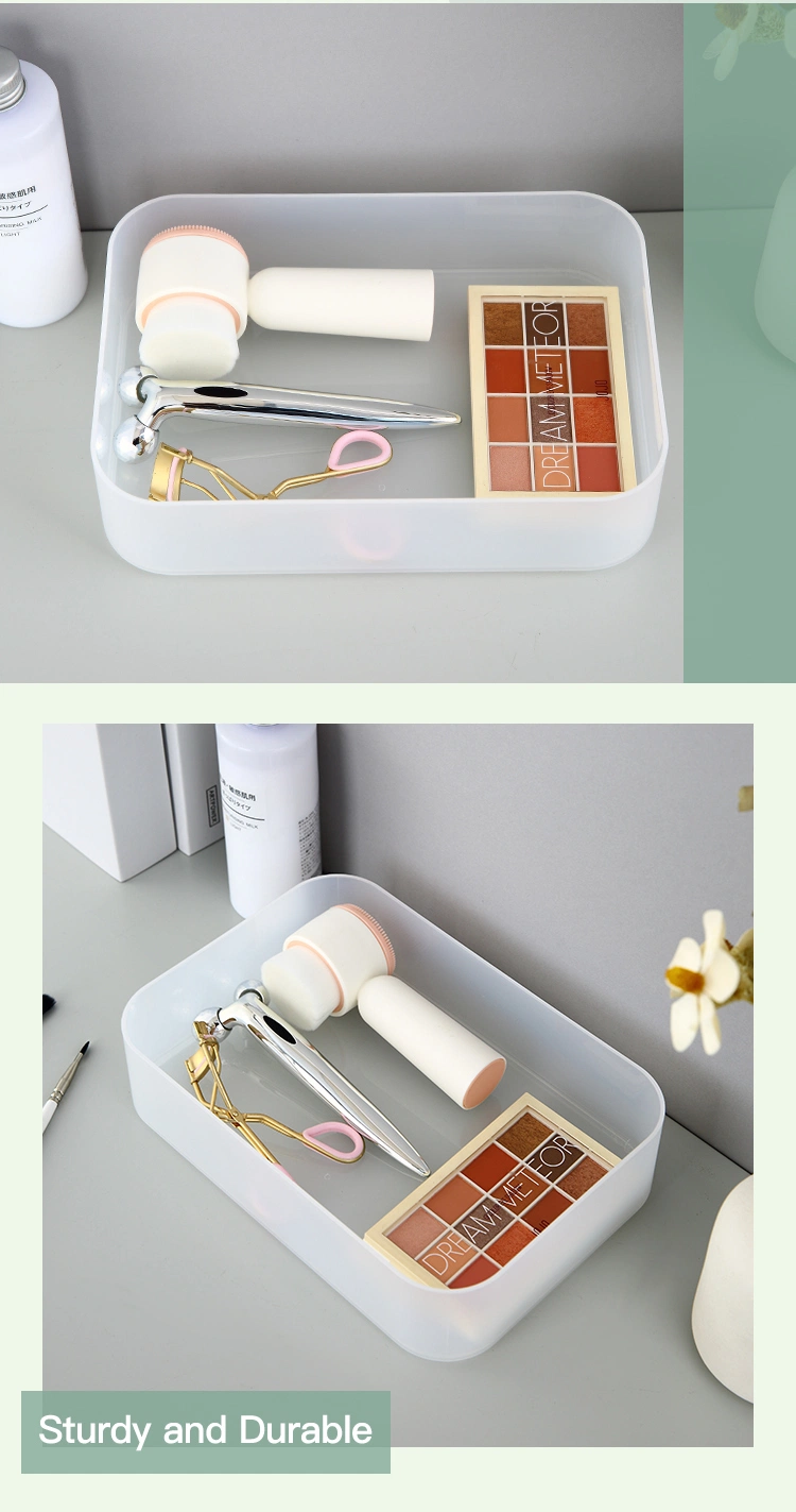 Household Practical PP Stackable Cosmetic Case Organizer Brushes Holder Multipurpose Plastic Drawer Makeup Organizer