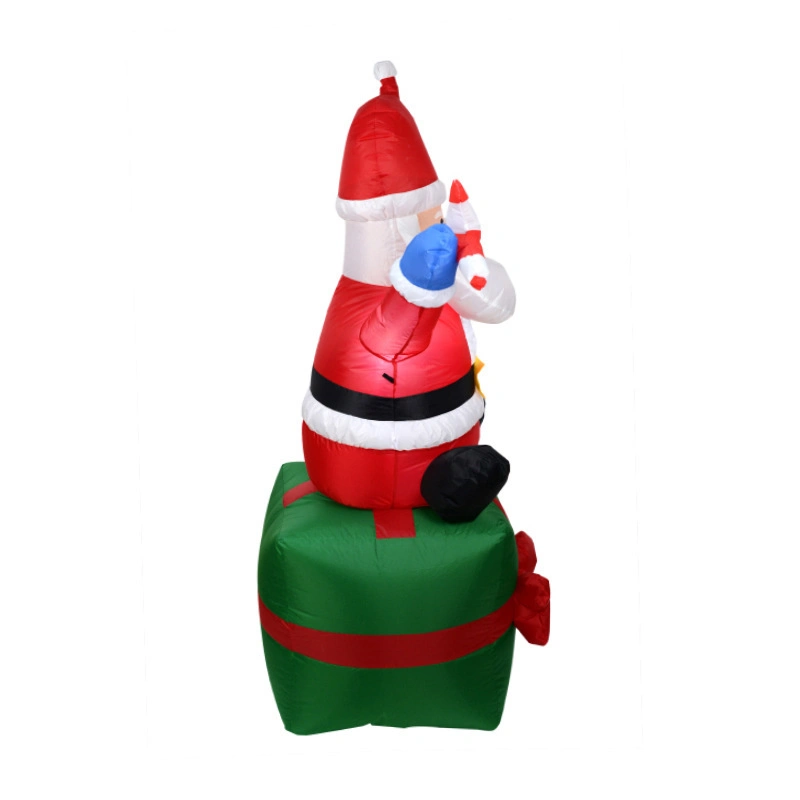 1.8-Meter Inflatable Santa Claus, Gift Bag, LED Luminous Gas Model, Christmas Inflatable, Decoration, Balloon, Inflatable Mold