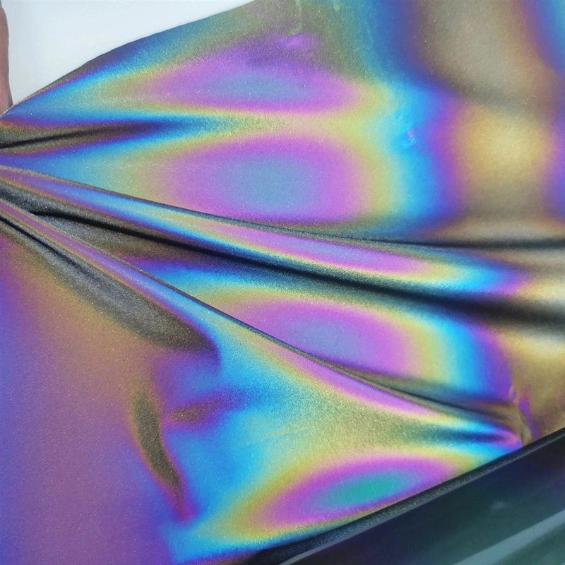Wholesale Hologram Rainbow Reflective Heat Transfer Vinyl Lettering Unisex Cotton Apparel Custom Printing