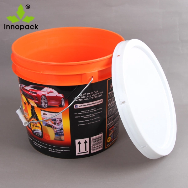 13L 3.5gallon Us Style Round Plastic Pail Bucket with Lid