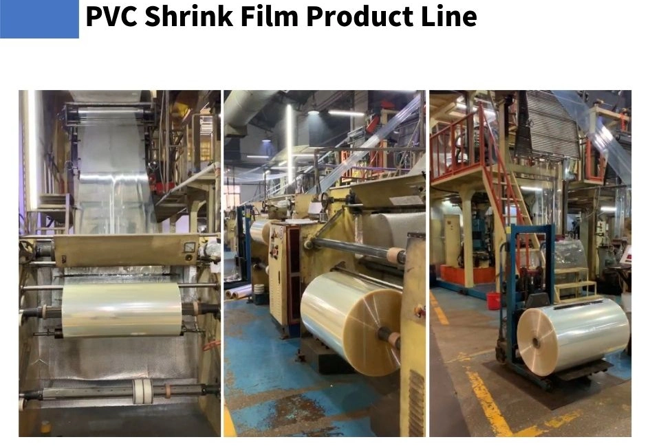 PVC Heat Shrink Wrap High Shrinkage for Labels and Plastic Packaging Wrapping