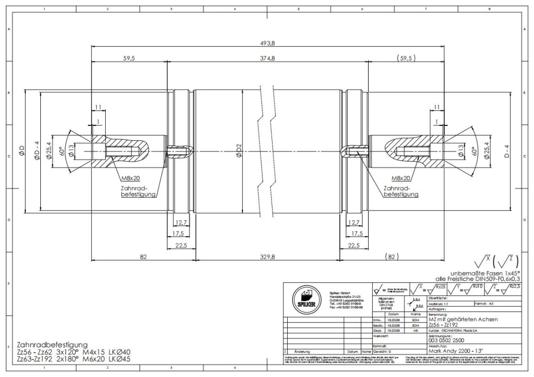 Customizable Magnetic Cylinder for Specialist Processing Rotary Die Cutting Machine