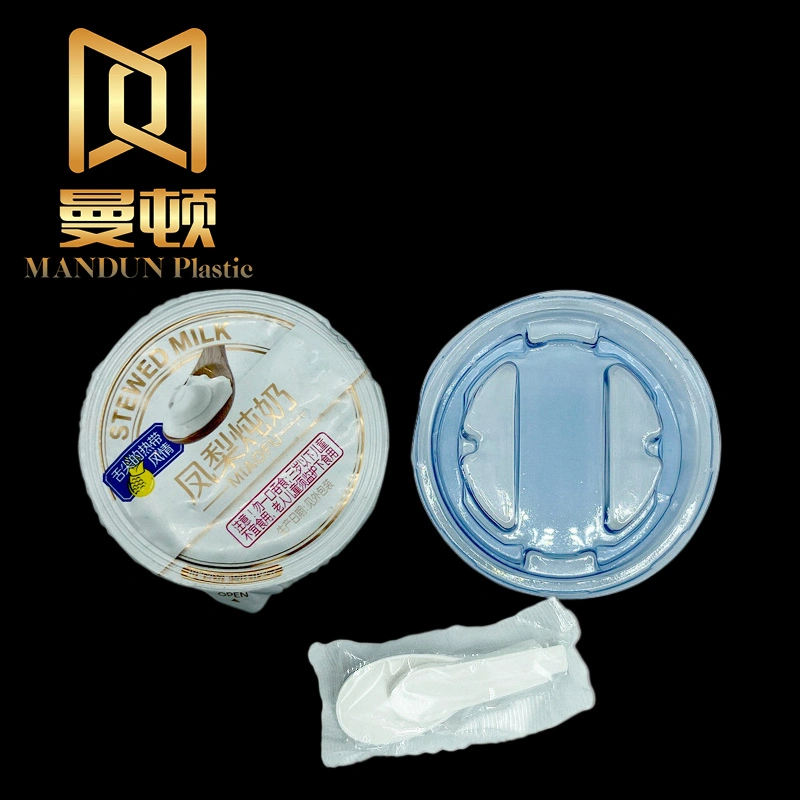 Mandun Custom Design Disposable Plastic Ice Cream Containers Milkshake Frozen Yogurt PP Cups Iml Plastic Cup