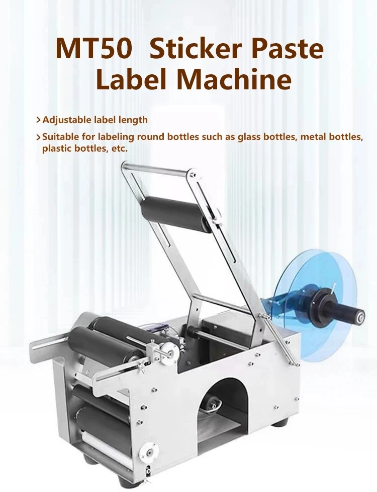 Semi Automatic Manual Adhesive Sticker Labeling Machine Round Adhesive Sticker Label Applicator