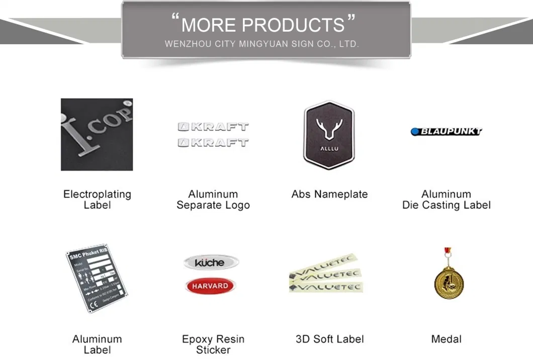 Custom Embossed Metal Packaging Labels