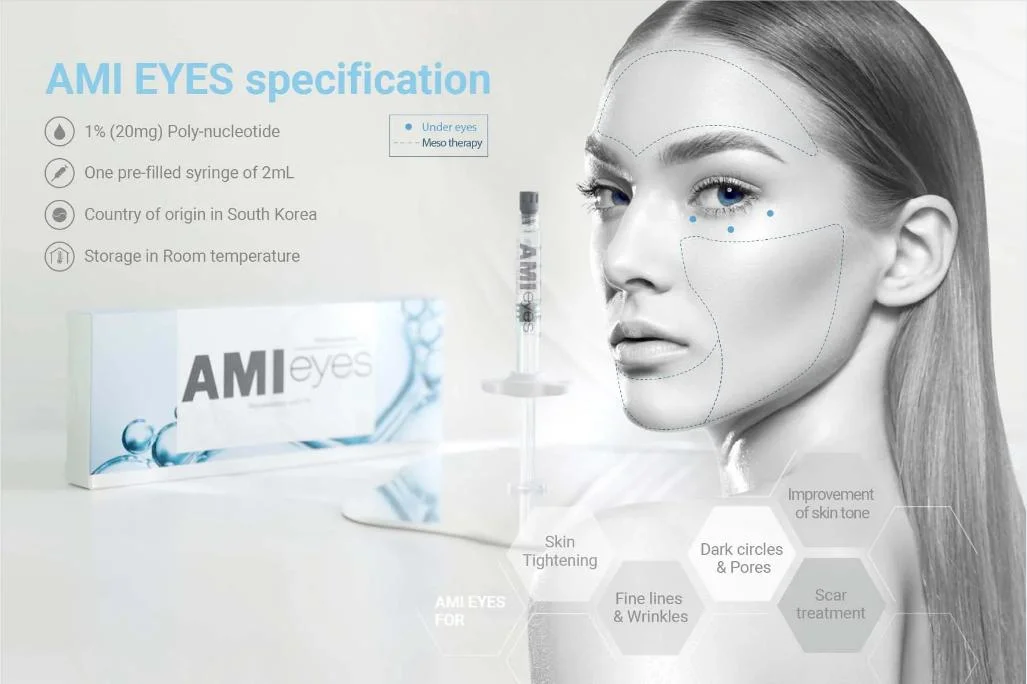 Ami Eyes 2 Ml Is a Premium Pn Product for The Area Around The Eyes with 1% (20mg) Poly-Nucleotide to Improve The Condition of Damaged Dermis.