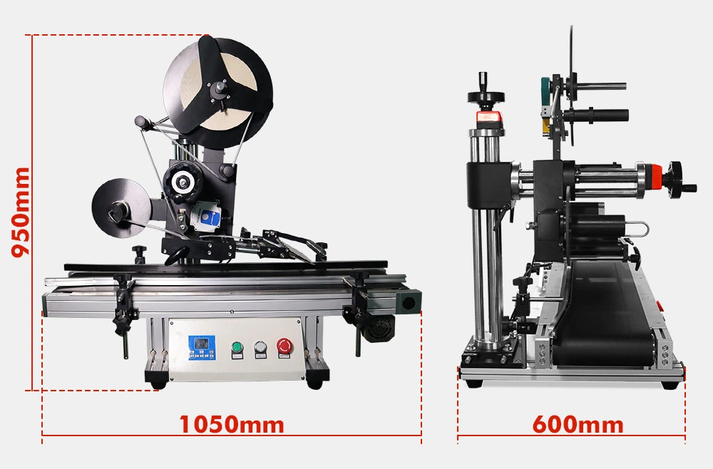 Automatic Double Sides Labeling Machine for Flat Oval Rectangular Square Bottles