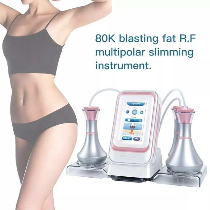 80K Cavitation Portable 3 Handles Fat Burning Sculpting RF Slimming Machine