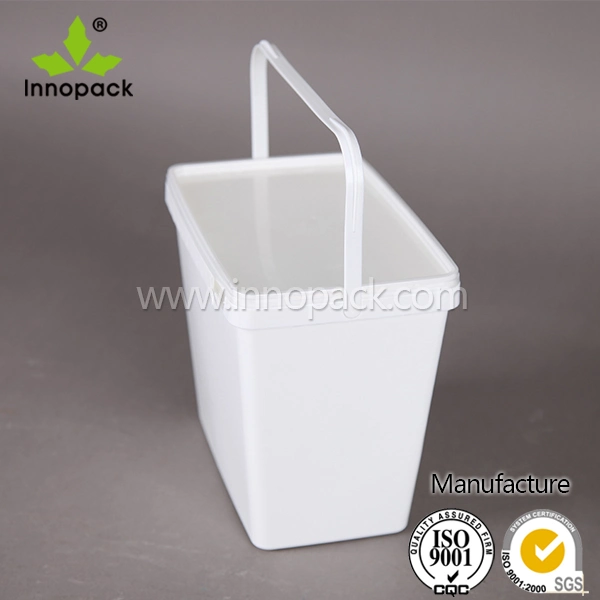 3.7L Manufacturers Promotional Rectangular Plastic Paint Pails Bucket