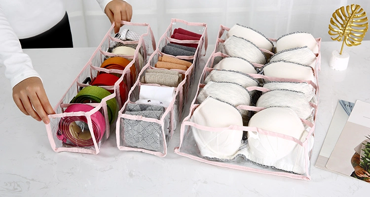 Transparent PVC Underclothes Underpants Socks Storage Holder Closet Drawers Underwear Storage Organizer