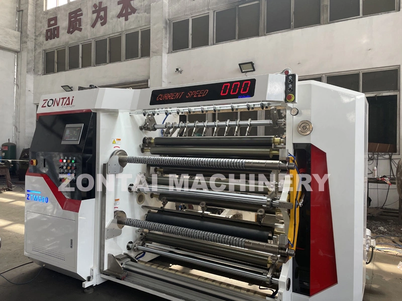 Plastic Film OPP Film Rolls Slitter Rewinder Machine Speed 600m/Min