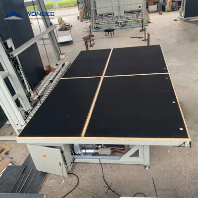 Vertical Horizontal Hydraulic Air Cushion Glass Cutting and Breaking Table Unloading Machine