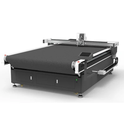 Digital CNC Automatic Feeding Oscillating Knife Cloth Fabric Leather Textile Cloth Garment Apparel Rubber Foam Cutter Price