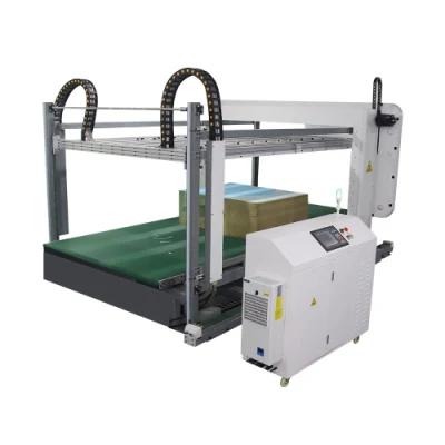 High Speed Horizontal Foam Slicing CNC Sponge Cutting Machine