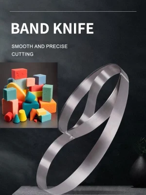 High Density Saw Cutter Machine Polyurethane Mattress Rubber Cotton Foam Cutting Band Knife Blade for Sponge