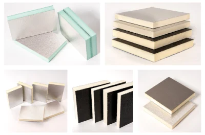The Manufacturer Supplies Double-Sided Aluminum Foil PU Insulation Panel for Duct Air Conditioner System