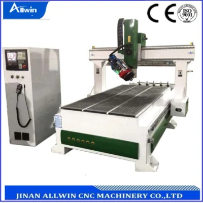 4th Rotated Spindle Linear Automatic Tool Changer CNC Router Machine 1530 Woodworking Furniture 1325