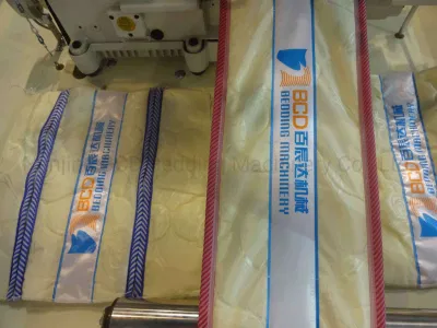 New Fully Automatic Single Decoration Tape Logo and Zipper Sewn in 1 Border Fabric Decoration Sewing and Attaching Machine by CE\SGS