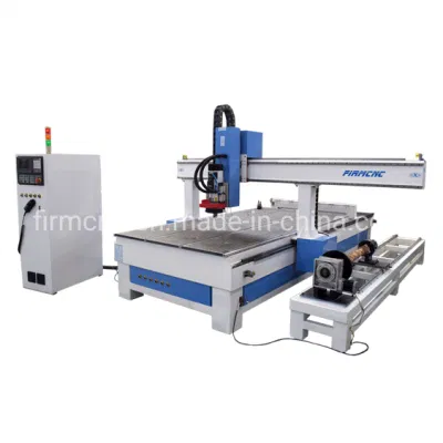 Jinan 3D Wood Sofa Chair Table Leg Carving Automatic CNC Wood Router 4 Axis Atc CNC Router