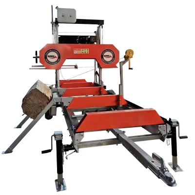 Firewood Processor Horizontal Band Saw Bandsaw Sawmill Hydraulic Wood Splitting Machine Sawmill Portable Band Saw Mill Kit Wood Sawmill Saw Machine