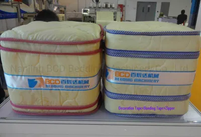 New Fully Automatic Single Decoration Tape Logo and Zipper Sewn in 1 Border Fabric Decoration Sewing and Attaching Machine by CE\SGS